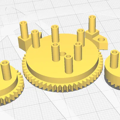 Dụng Cụ WDT Hình Spirograph - Bánh Răng Có Ống Kim Tích Hợp
