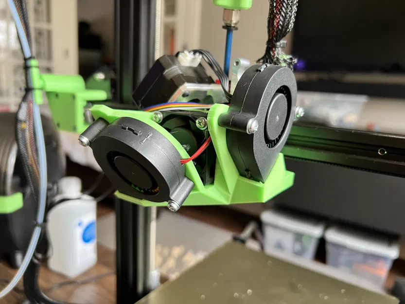 Bộ che Micro Swiss NG kép quạt 5015 và quạt đầu nóng 4010/4020 - Image 1