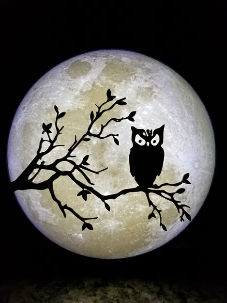 Lithophane Mặt Trăng 200mm - Image 3