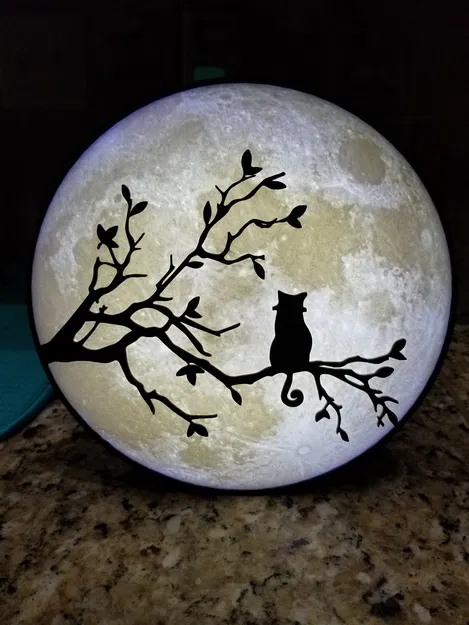 Lithophane Mặt Trăng 200mm - Image 4