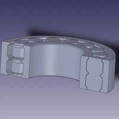 VÒNG BI - In tại chỗ - với các bộ phận lăn thực