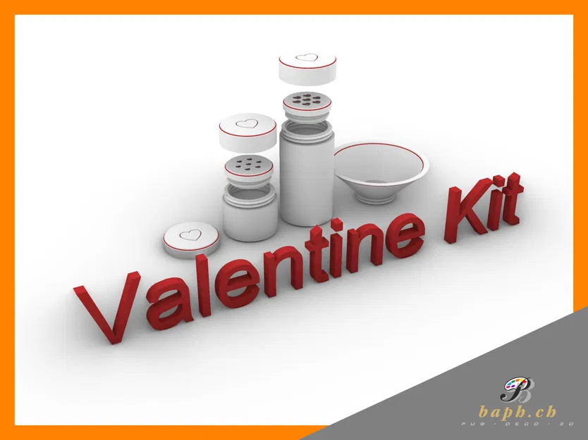 Hộp đựng gia vị du lịch Phiên bản Valentine - Image 1