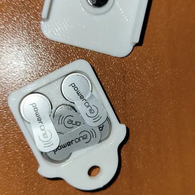 Hộp Đựng Pin Máy Trợ Thính 312 (Màu Nâu) Kèm Móc Khóa