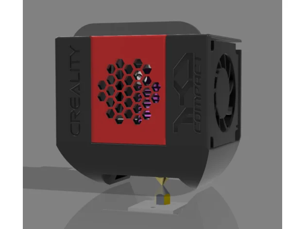 AYF Compact Shroud - Ống thông gió quạt cho Ender 3, CR-10