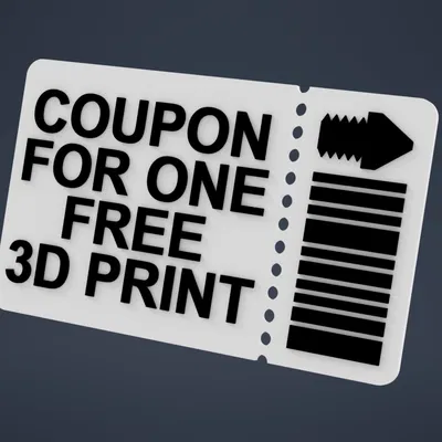 Phiếu quà tặng in 3D miễn phí (làm lại)
