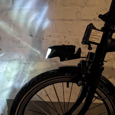 CRIVTON - Giá đỡ đèn xe đạp LED Lidl Civrit cho Brompton và xe khác