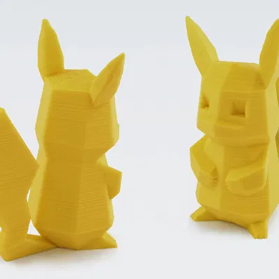 Pikachu Low-Poly