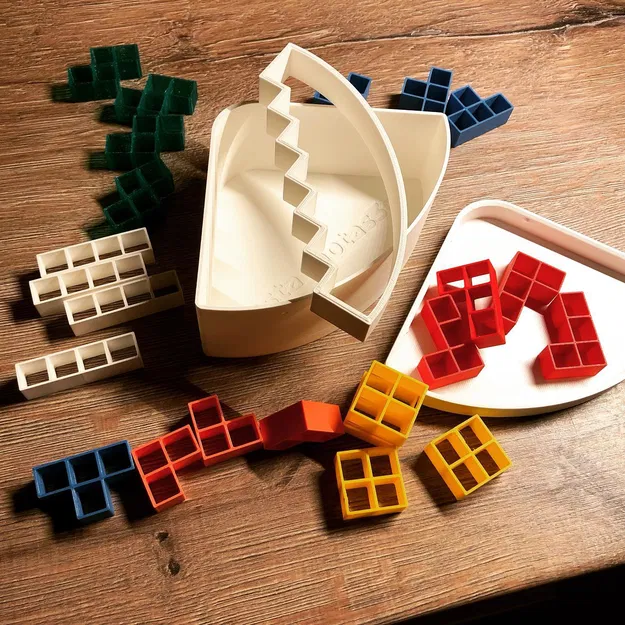 Phối lại trò chơi Tetris cân bằng, có hộp đựng - Image 1