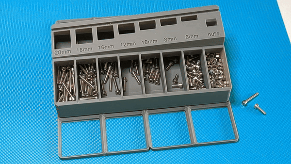 Bộ phân loại bu lông M3 Gridfinity Tuyệt vời - Thumbnail 1