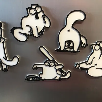 Nam Châm Tủ Lạnh Hình Mèo Simon