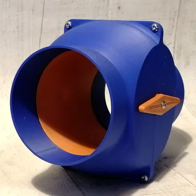 Van Chặn Khí Không Kẹt Kiểu Van Bi Cắt Cụt 100mm / 4" cho Mạng Hút Bụi Xưởng