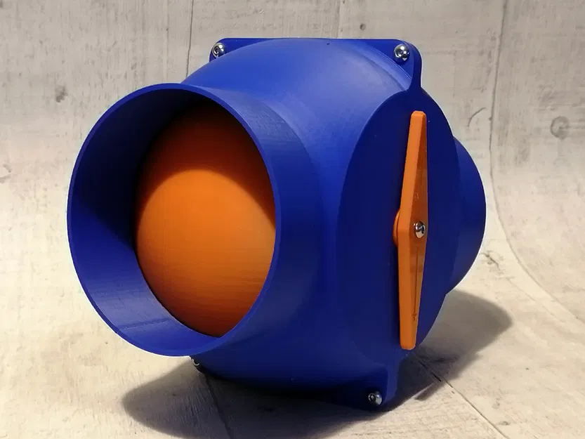 Van Chặn Khí Không Kẹt Kiểu Van Bi Cắt Cụt 100mm / 4" cho Mạng Hút Bụi Xưởng - Image 2