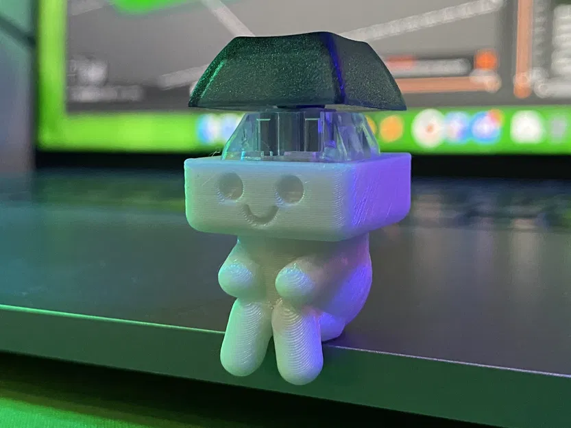 KeyCrappie - Tự in bản sao đồ chơi fidget KeyCappie của Romly (hay còn gọi là anh chàng móc khóa dễ thương) - Image 1