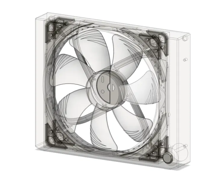 Mặt trước quạt 200mm cho Fractal Node 304 - Image 6