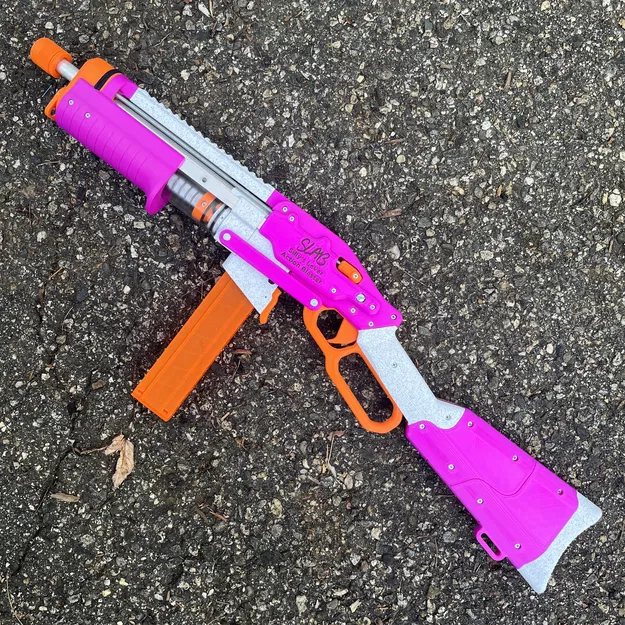 SLAB - Súng Blaster Cần Gạt Hành Động Của Silly (Nerf Tự Chế) - Image 2