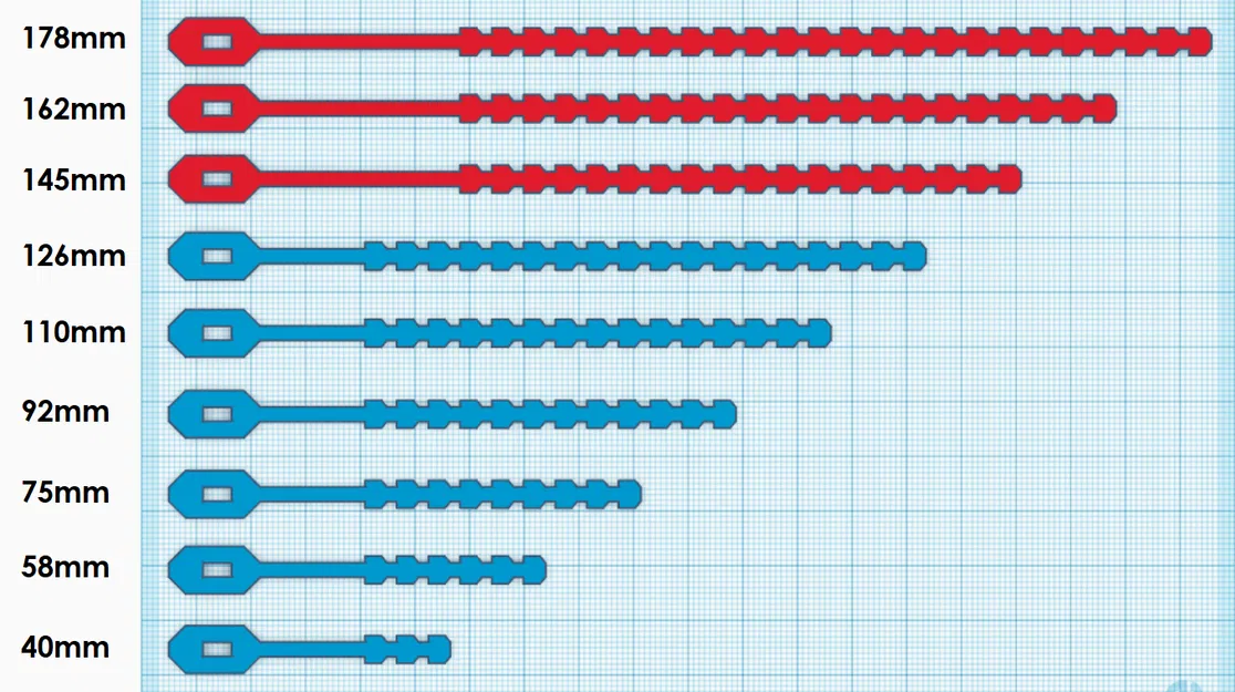 Dây rút tái sử dụng - 9 Kích cỡ - Image 3