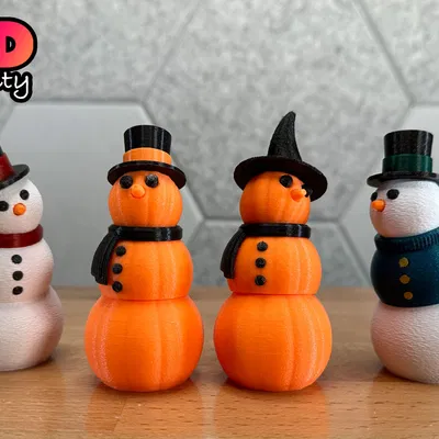 Người Tuyết Bí Ngô Khớp Nối Fidget