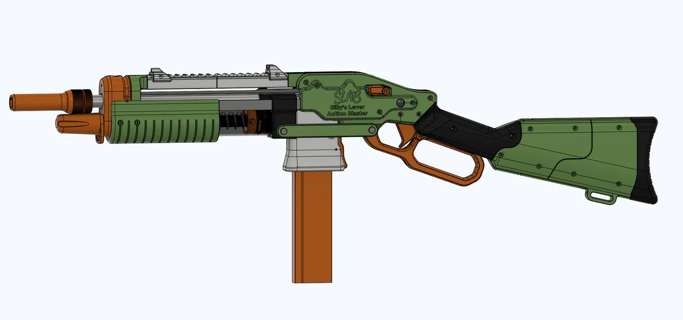 SLAB - Súng Blaster Cần Gạt Hành Động Của Silly (Nerf Tự Chế) - Image 15