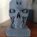 T800 Đầu Nội Rỗng Terminator Mịn In Được Có Đế (không phải ExoSkull) - Thumbnail 4