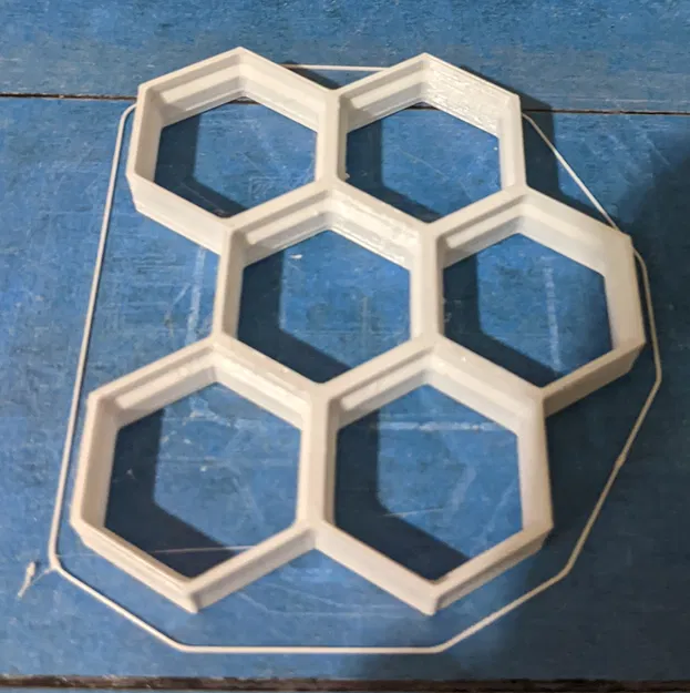 OpenSCAD Honeycomb Storage Wall có thể tùy chỉnh - Image 3