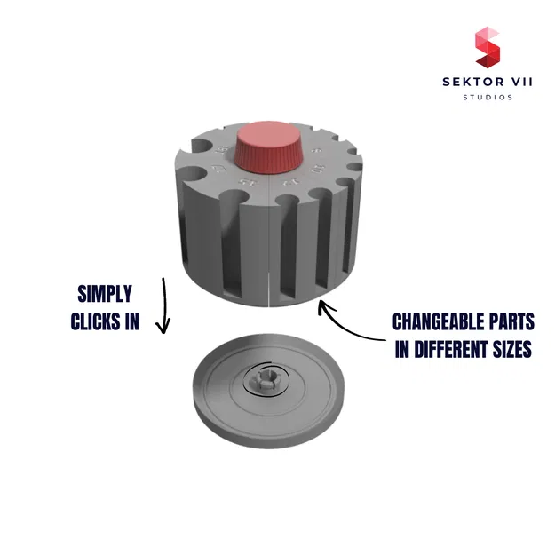 Bộ tổ chức nam châm / Hộp đựng nam châm / Súng lục nam châm (mô-đun) - Image 3