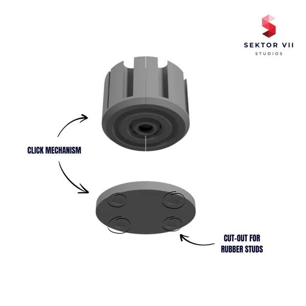 Bộ tổ chức nam châm / Hộp đựng nam châm / Súng lục nam châm (mô-đun) - Image 4