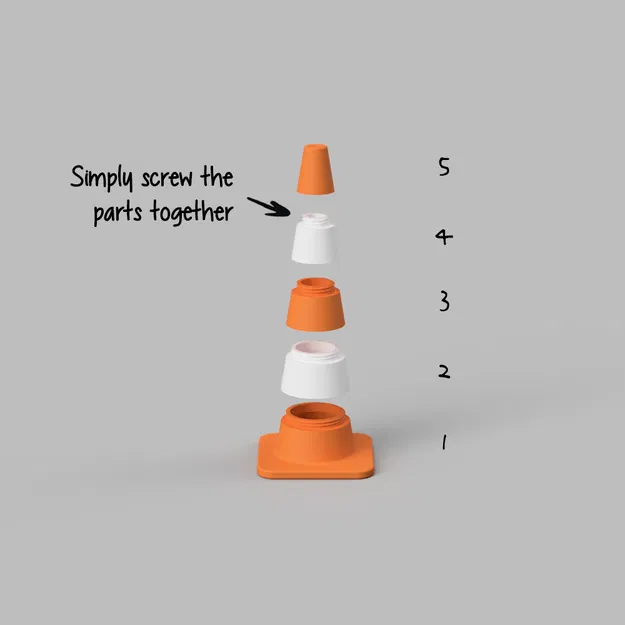 Nón Giao Thông/Công Trình Modular (Mô Hình Bàn Mini) - Image 3