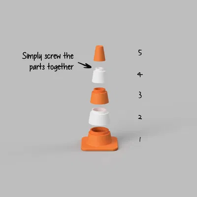 Nón Giao Thông/Công Trình Modular (Mô Hình Bàn Mini)