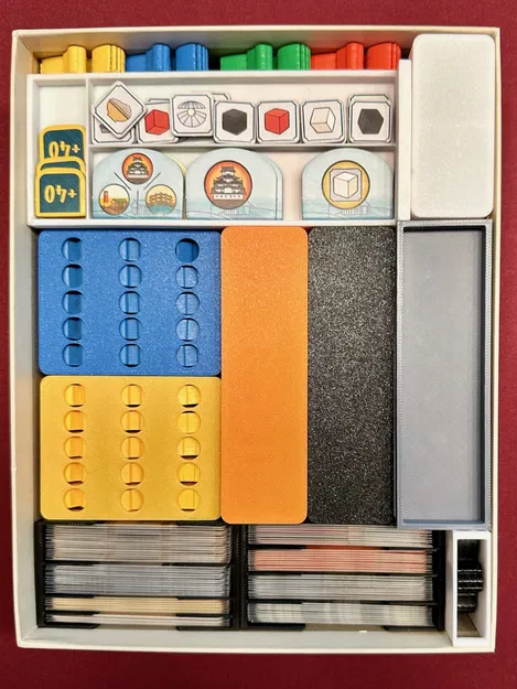 Hộp chèn The White Castle phiên bản 3 (hỗ trợ bọc bài, lưới meeple tích hợp) - Image 1