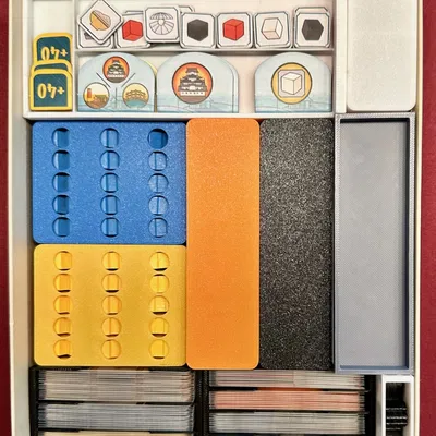 Hộp chèn The White Castle phiên bản 3 (hỗ trợ bọc bài, lưới meeple tích hợp)