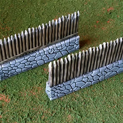 Fantasy viking palisade