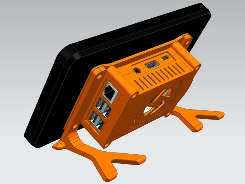 Vỏ case màn hình cảm ứng 7" cho Raspberry Pi 3 (B/B+) + quạt tản nhiệt - Image 1