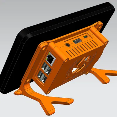 Vỏ case màn hình cảm ứng 7" cho Raspberry Pi 3 (B/B+) + quạt tản nhiệt