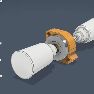 Con lăn cuộn sợi: Thiết kế trục ổ bi đơn