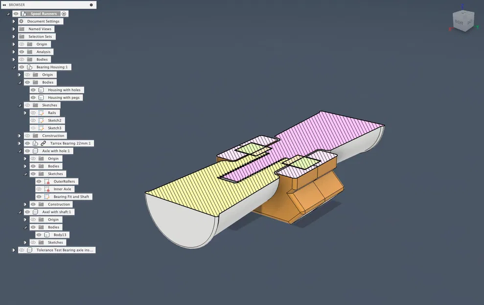 Con lăn cuộn sợi: Thiết kế trục ổ bi đơn - Image 5