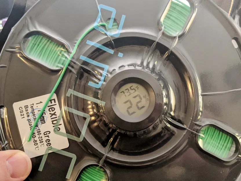 Hộp Đựng Chất Hút Ẩm (Silica Gel) In Nhanh Trên Cuộn Dây Có Tùy Chọn Đồng Hồ Đo Độ Ẩm - Image 2