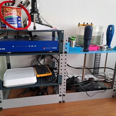 Tủ rack server 10 inch in 3D