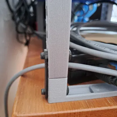 Tủ rack server 10 inch in 3D