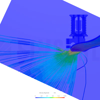 Vỏ quạt tản nhiệt bộ phận CR6 5015 dual fang