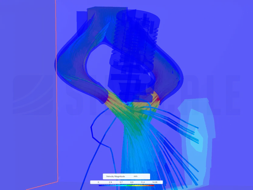 Vỏ quạt tản nhiệt bộ phận CR6 5015 dual fang - Image 5