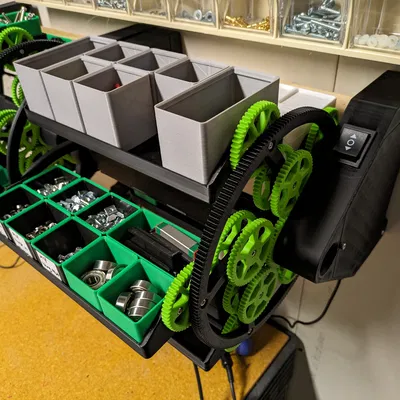 Gridfinity Carousel - Phiên bản có động cơ