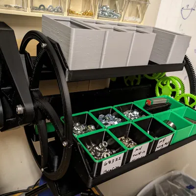 Gridfinity Carousel - Phiên bản có động cơ