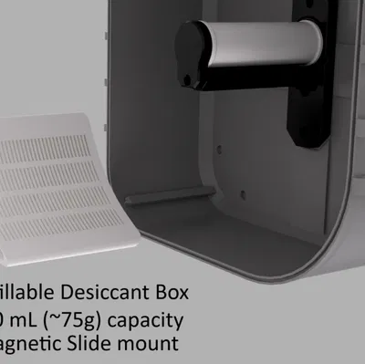 Hộp sấy gắn cạnh cho Elegoo Centauri Carbon với đồng hồ đo độ ẩm