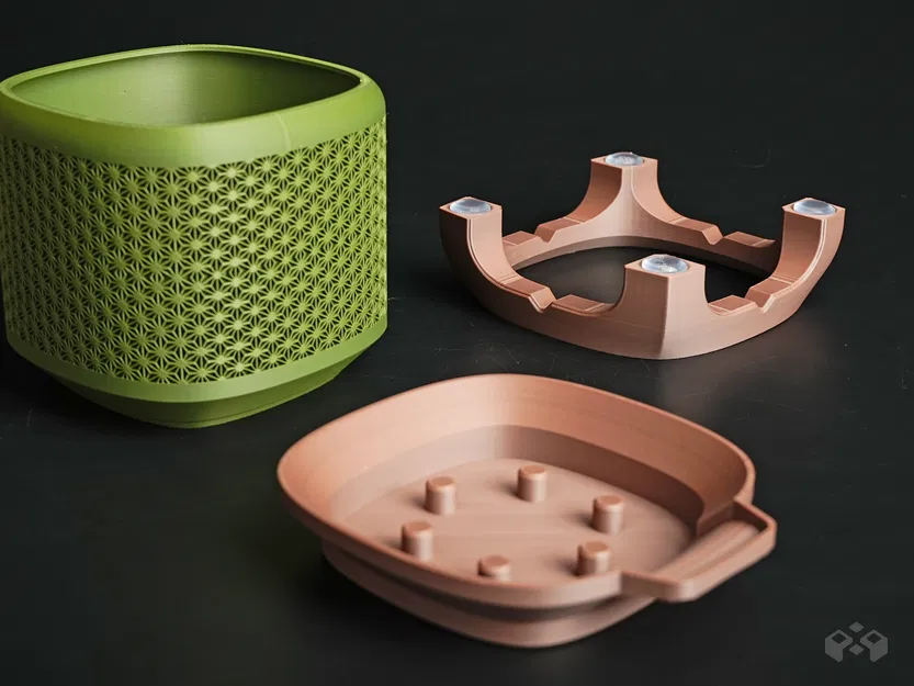 Chậu Bonsai Kumiko Superellipse có Chân đế - Image 2