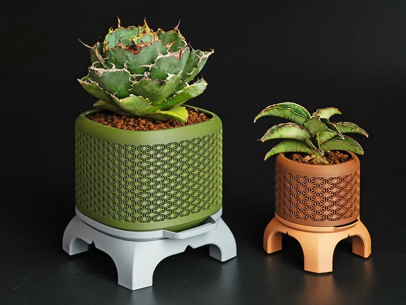 Chậu Bonsai Kumiko Superellipse có Chân đế - Image 5