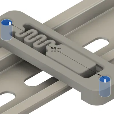 Giá đỡ Ray DIN - Phiên bản Heat Insert - 52.5mm & 62.5mm
