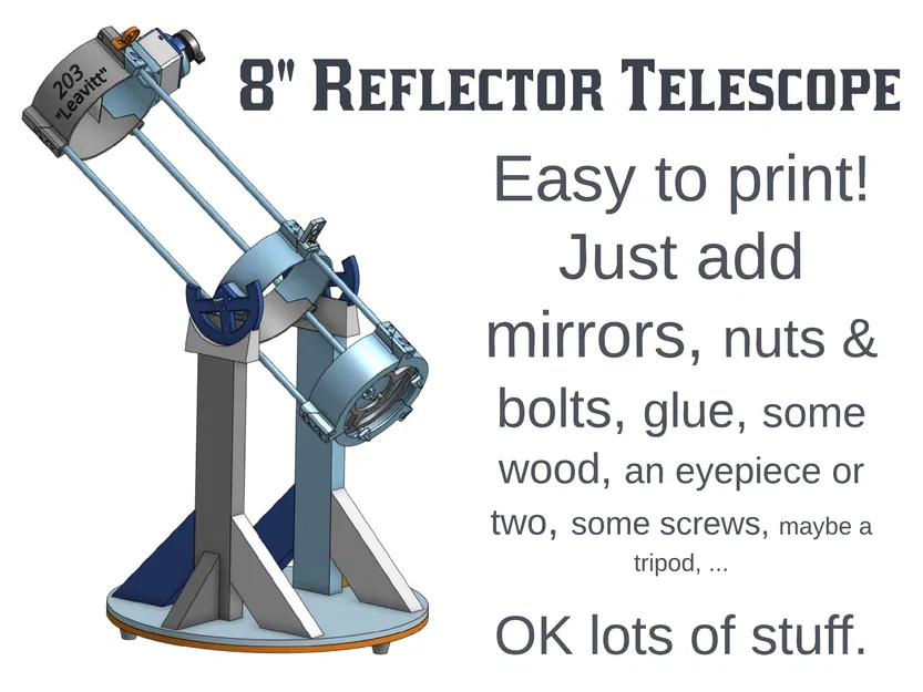 Kính thiên văn Newton 8" "Leavitt" - Image 1