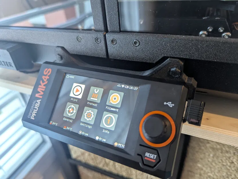 Adapter màn hình xLCD cho Prusa MK4S gắn thùng máy - Image 1