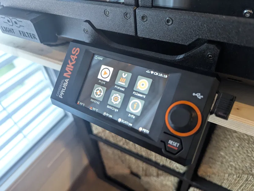 Adapter màn hình xLCD cho Prusa MK4S gắn thùng máy - Image 3