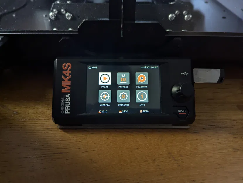 Adapter màn hình xLCD cho Prusa MK4S gắn thùng máy - Image 4